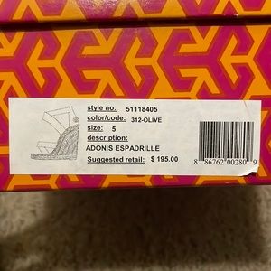 Tory Burch size 5 Adonis Espadrilles